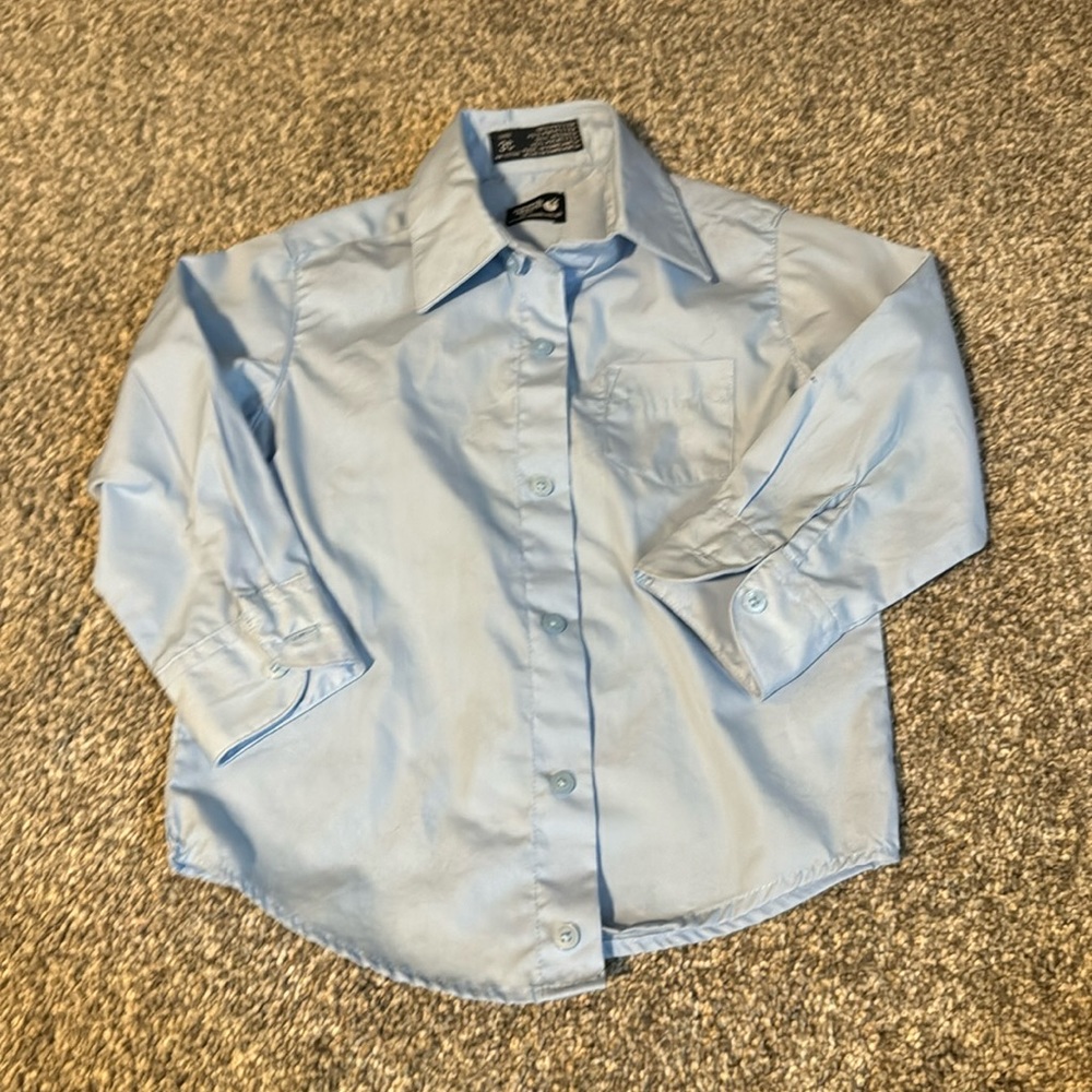 Blue Button Down Shirt Kids